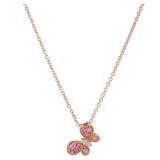 Sapphire Diamond Tri-Color Gold