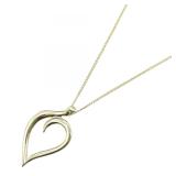 Tiffany Leaf Necklace Yellow Gold