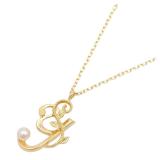 Mikimoto Initial Pearl Necklace