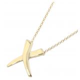 Tiffany Scratches Necklace YG