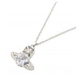 Vivienne Brass Silver Necklace