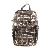 Prada Nylon Backpack Black White