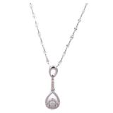 Diamond Necklace 18K White Gold