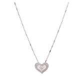 Diamond Necklace 18K White Gold