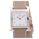 Hermes H Watch HH1.510 Quartz White