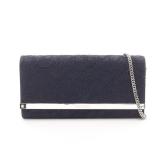 Jimmy Choo MILLA Chain Wallet Navy