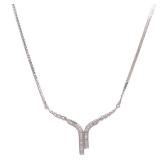 Diamond Necklace 18K White Gold