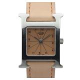 Hermes H Watch HH1.210 Quartz Beige