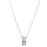 Diamond Necklace White Pink Gold
