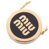 Miu Miu GP Gold Black Necklace