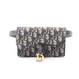 Dior Saddle Waist Bag Navy Beige