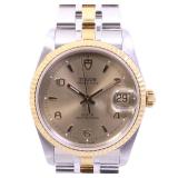 Tudor Prince Date 74033 Auto Gold