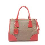 Prada Logo Jacquard 2 Way Beige