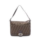 Fendi Zucca One Shoulder Brown