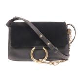 Chloe Faye Shoulder Bag Black