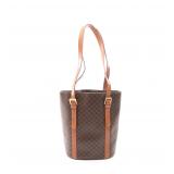 Celine Macadam Shoulder Tote Brown