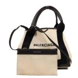 Balenciaga Cabas XS 2 Way White Black