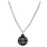 Chanel CC Metal PVC Silver Black