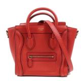 Celine Nano Luggage Red