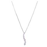 Diamond Necklace 18K White Gold