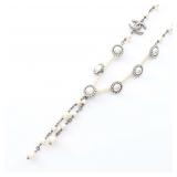 Chanel Coco Mark Pearl Silver