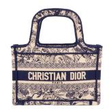 Dior Mini Book Tote Blue White