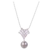 Tahitian Pearl Diamond Necklace