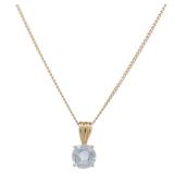 Crystal Necklace 18K Yellow Gold