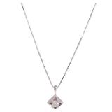 Diamond Necklace 18K White Gold