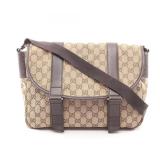 Gucci GG Canvas Shoulder Beige Brown