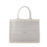 Dior Book Tote Medium Gray