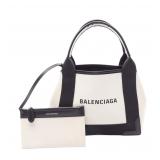 Balenciaga Navy Cabas XS Ivory Black