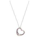 Tiffany Open Heart Necklace Silver