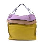 Bottega Shoulder Bag Yellow Purple