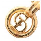 Dior CD Logo GP Gold Necklace