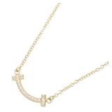 Tiffany T Smile Mini Diamond Necklace