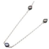 Mikimoto Black Pearl Necklace WG