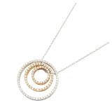 Diamond Necklace Tri-Color Gold