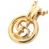 Dior CD Circle GP Gold Necklace