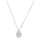 Diamond Necklace 18K White Gold