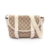 Gucci GG Canvas Shoulder Beige Ivory