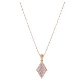 Diamond Necklace 18K Pink Gold