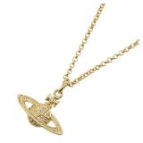 Vivienne Brass Gold Necklace