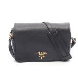 Prada Vitello Phenix Shoulder Black
