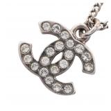 Chanel Coco Mark Rhinestone Necklace