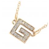 Givenchy Square G Logo Necklace