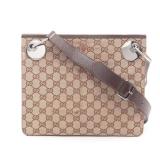 Gucci GG Canvas Shoulder Beige Brown