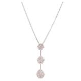 Diamond Necklace 18K White Gold