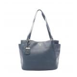 Prada Vit Daino Tote Blue
