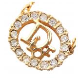 Dior Logo GP Gold Necklace